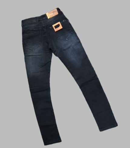 Men Regular Mid Rise Grey Jeans back