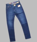 Men Slim Mid Rise Blue Jeans