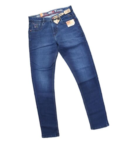 Men's Slim Mid-Rise Blue Jeans